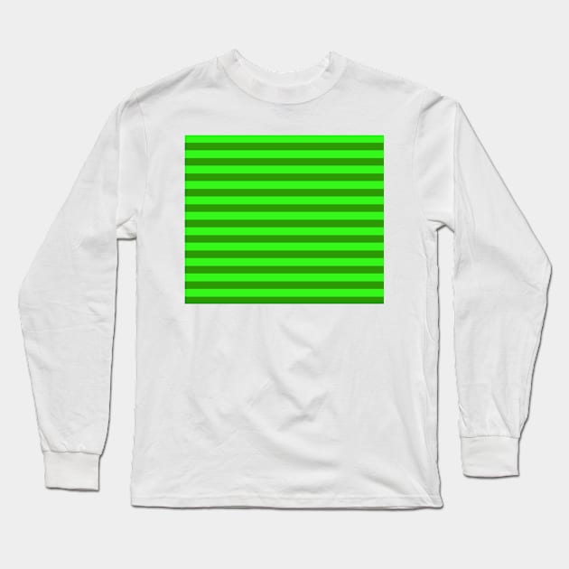 green stripes Long Sleeve T-Shirt by persa